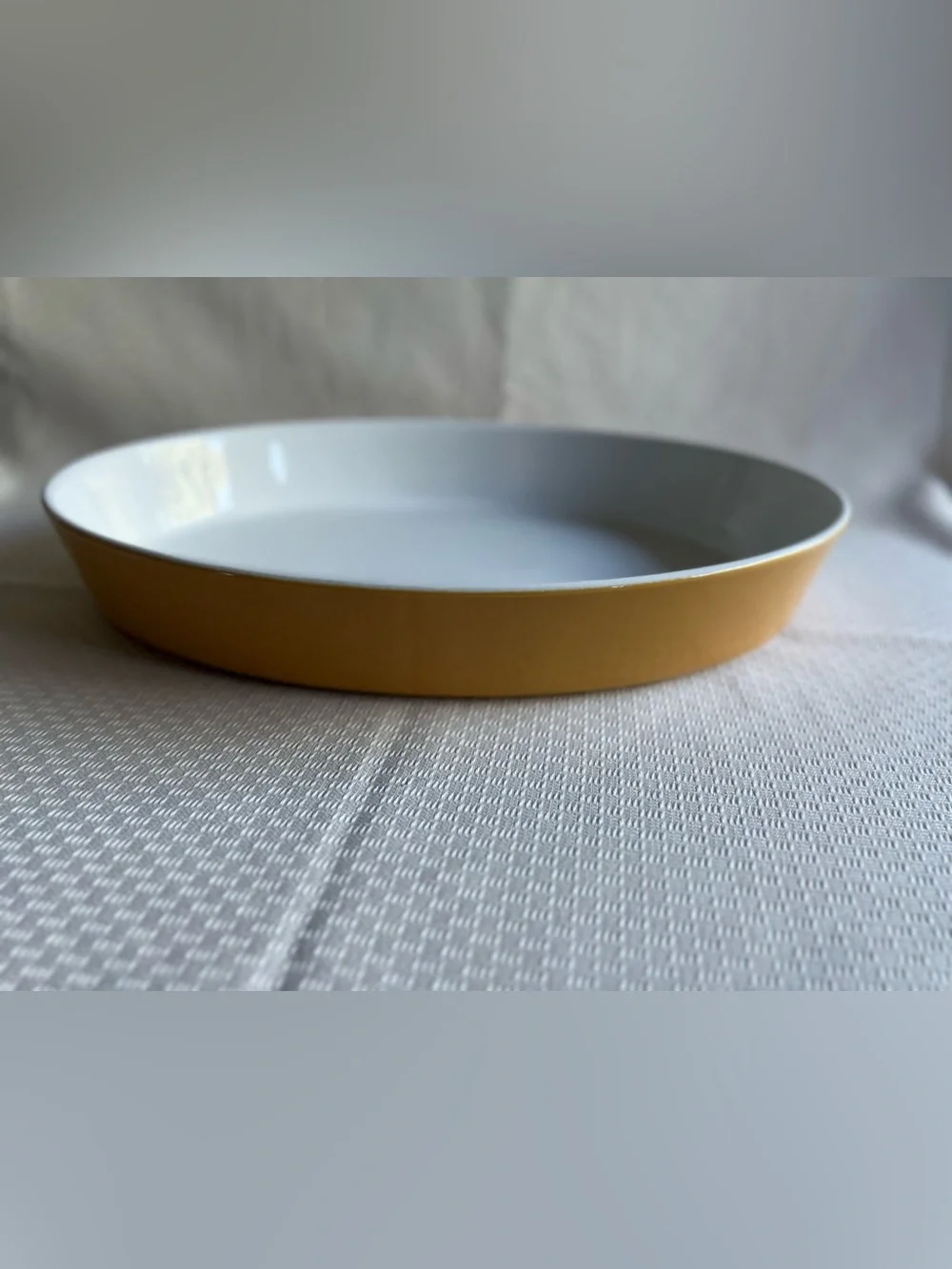 IKEA Yellow Ceramic Oval Baking Dish New